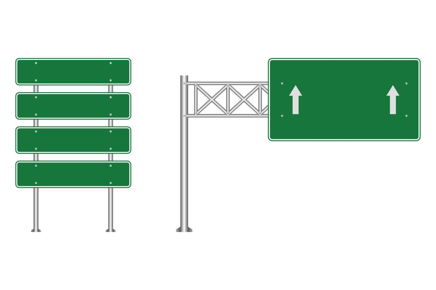 snelweg weg rijstrook borden vector