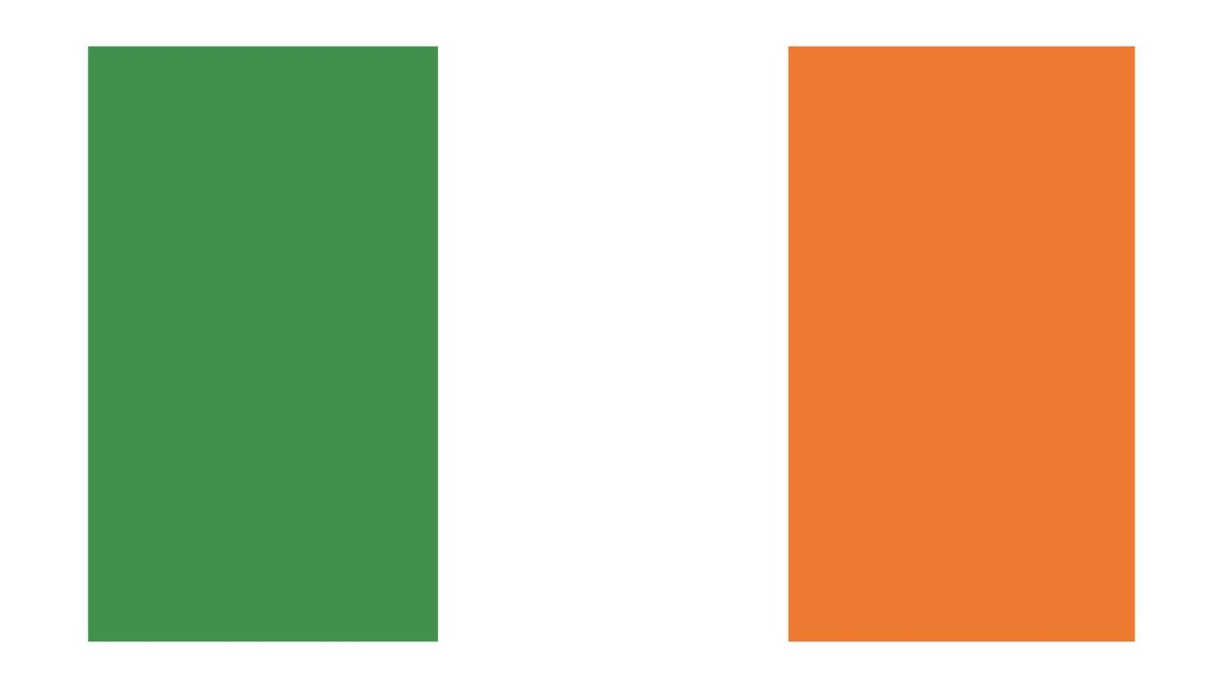 vlag van Ierland. vector illustratie