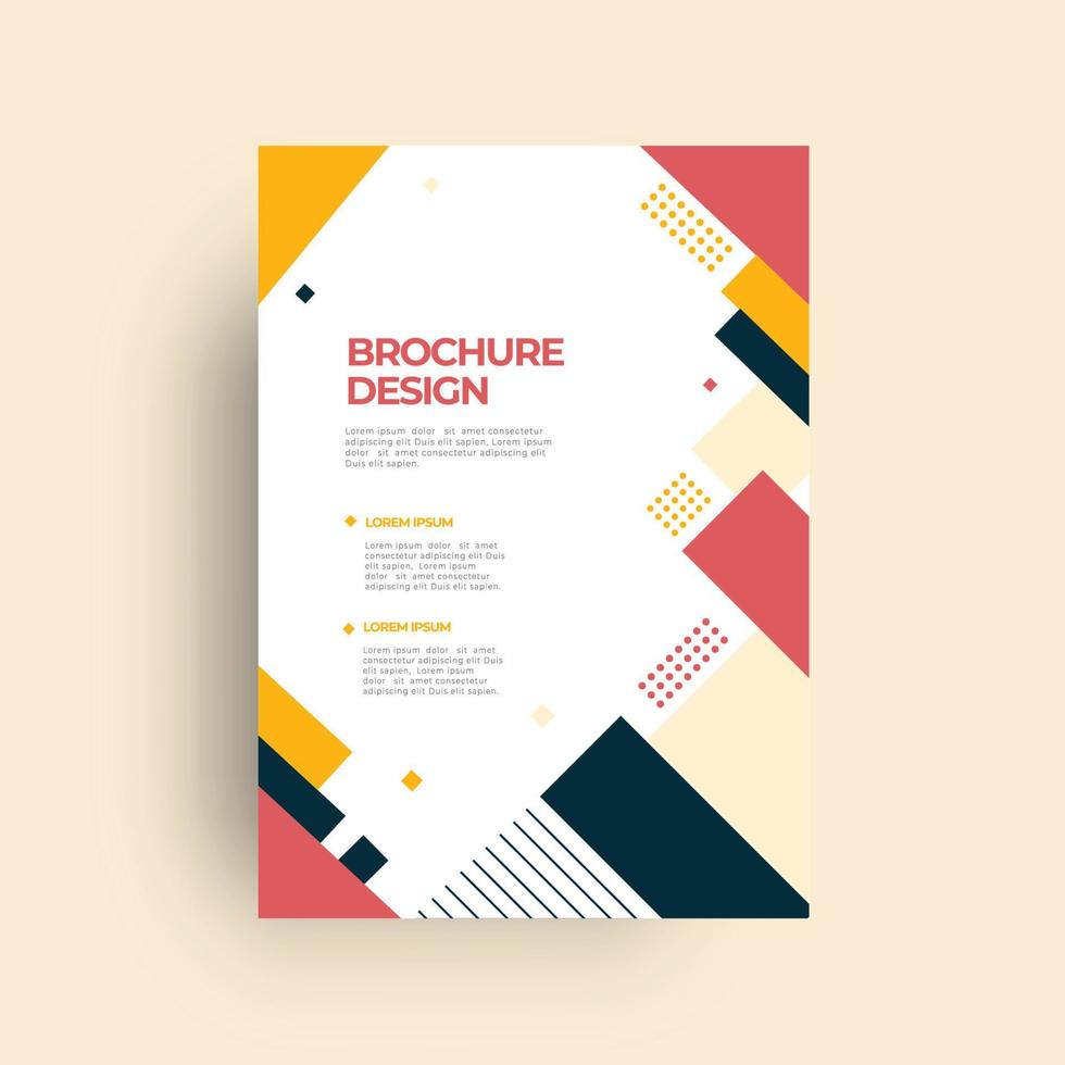 ontwerpsjabloon voor brochure en boekomslag vector