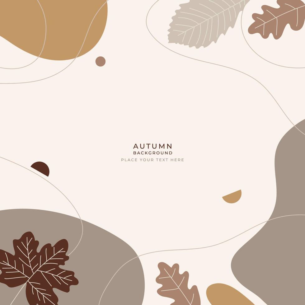 abstracte setting in de herfst vector