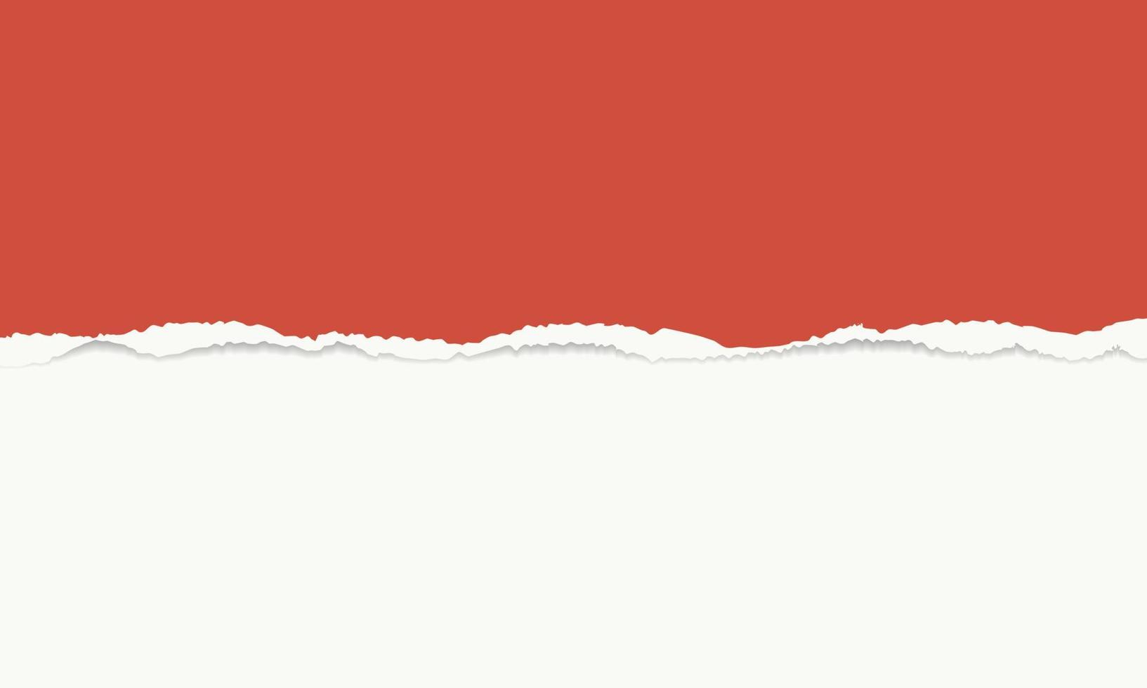 vintage rood en wit gescheurd papier vector background