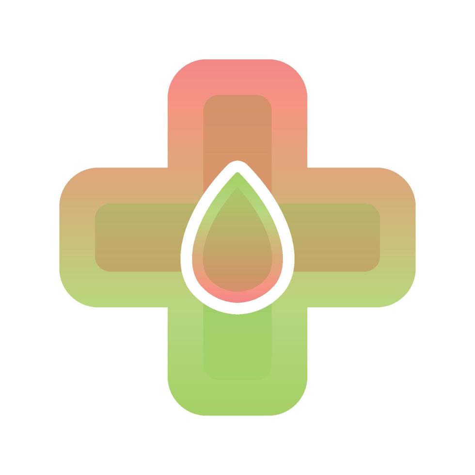 water medische gradiënt logo ontwerp sjabloon icoon vector