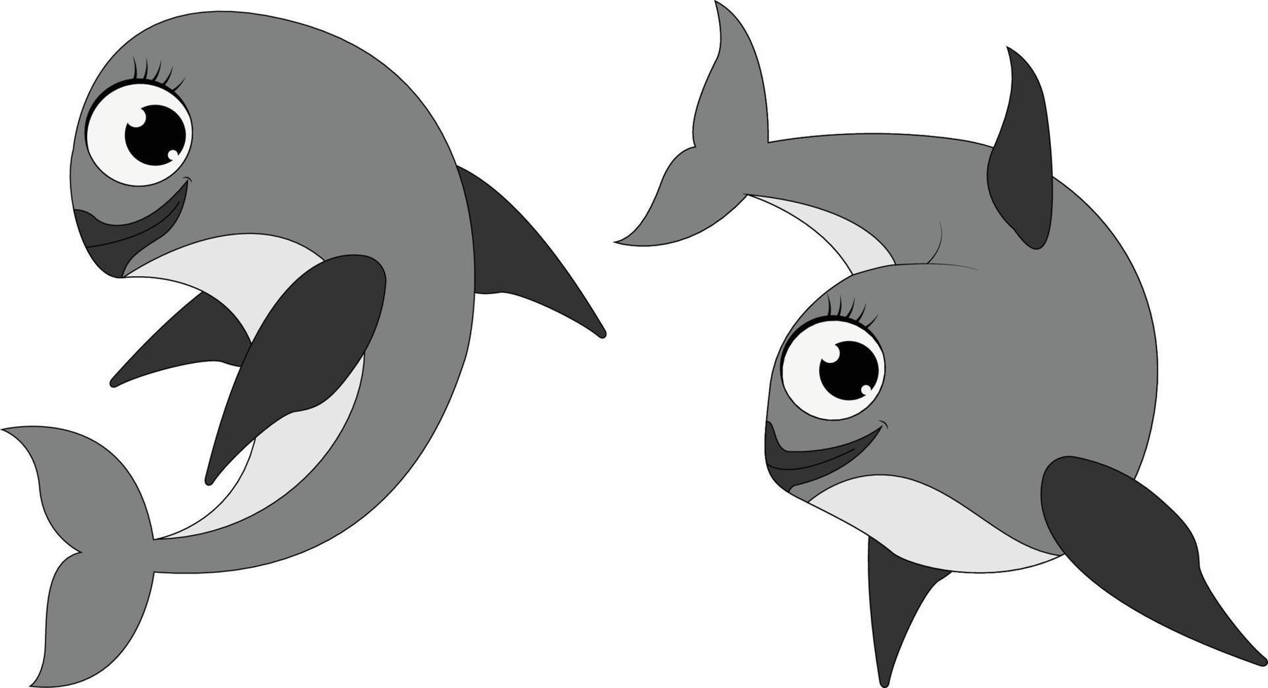 schattige vaquita vis cartoon afbeelding vector