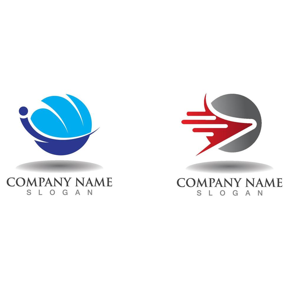 logistiek logo voor sjabloon voor expresbedrijven en bezorgbedrijven vector