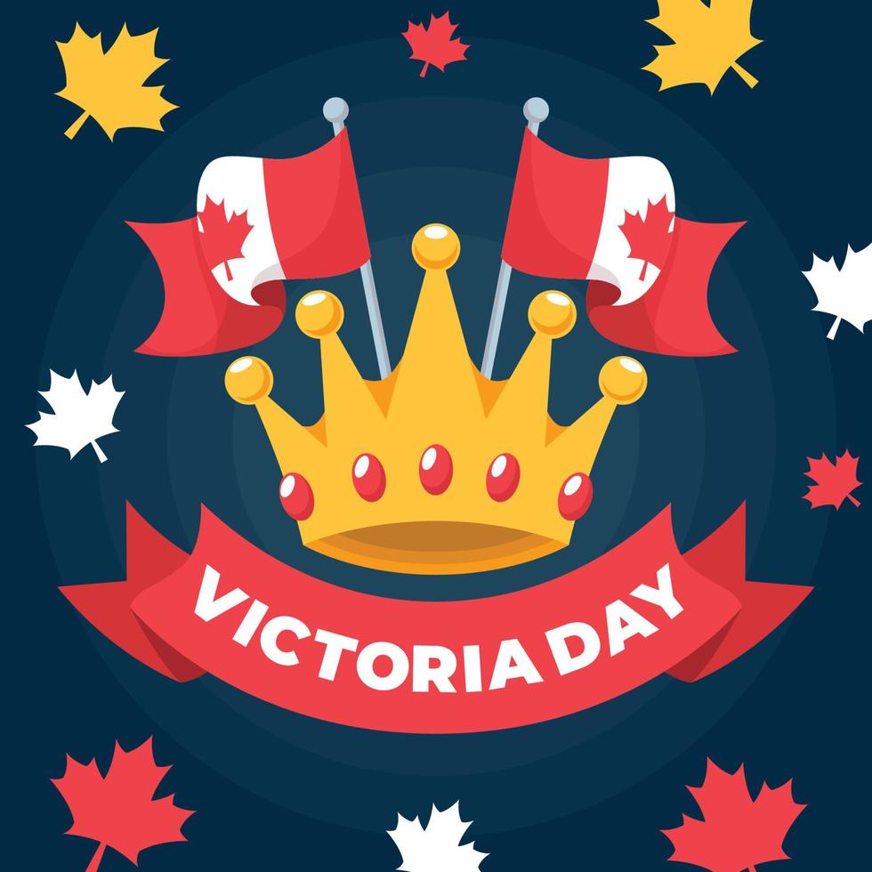 Victoria Day-achtergrondontwerp vector