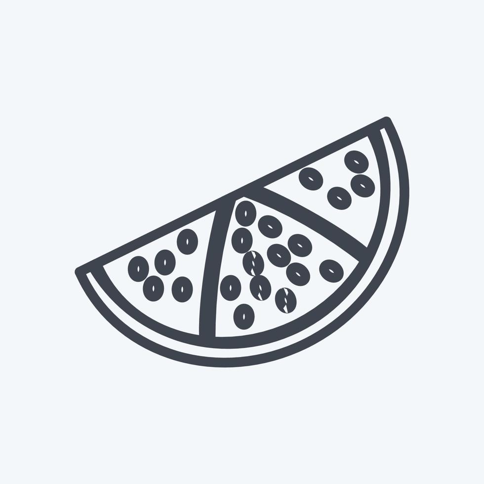 pictogram lijn. geschikt voor fruit en groenten symbool. lijn stijl. eenvoudig ontwerp bewerkbaar. ontwerp sjabloon vector. eenvoudige symboolillustratie vector