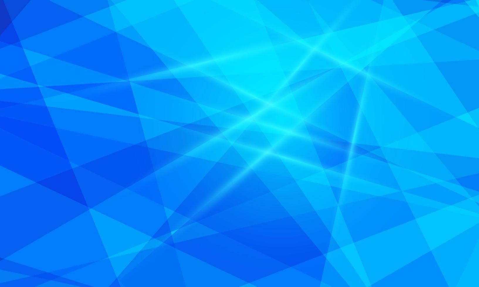 abstracte achtergrond met geometrische blauwe vormen samenstelling en licht. vector illustratie