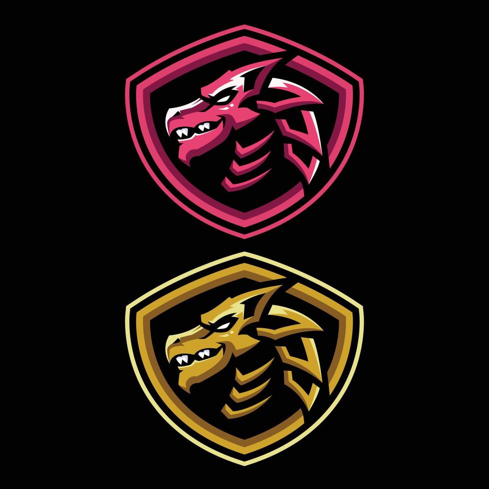 Sjablonen voor Dragon Esports-logo vector