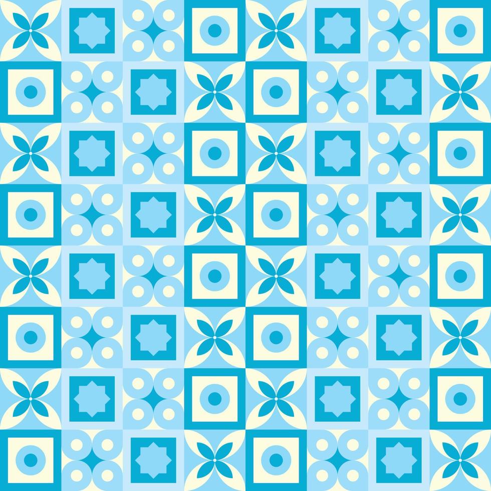 print vector naadloze motiefpatroon achtergrond in blauwe kleur