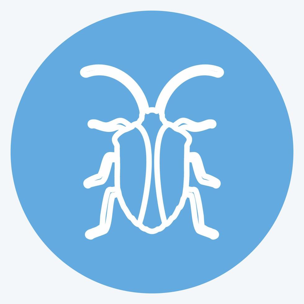 pictogram insect. geschikt voor dier symbool. blauwe ogen stijl. eenvoudig ontwerp bewerkbaar. ontwerp sjabloon vector. eenvoudige symboolillustratie vector