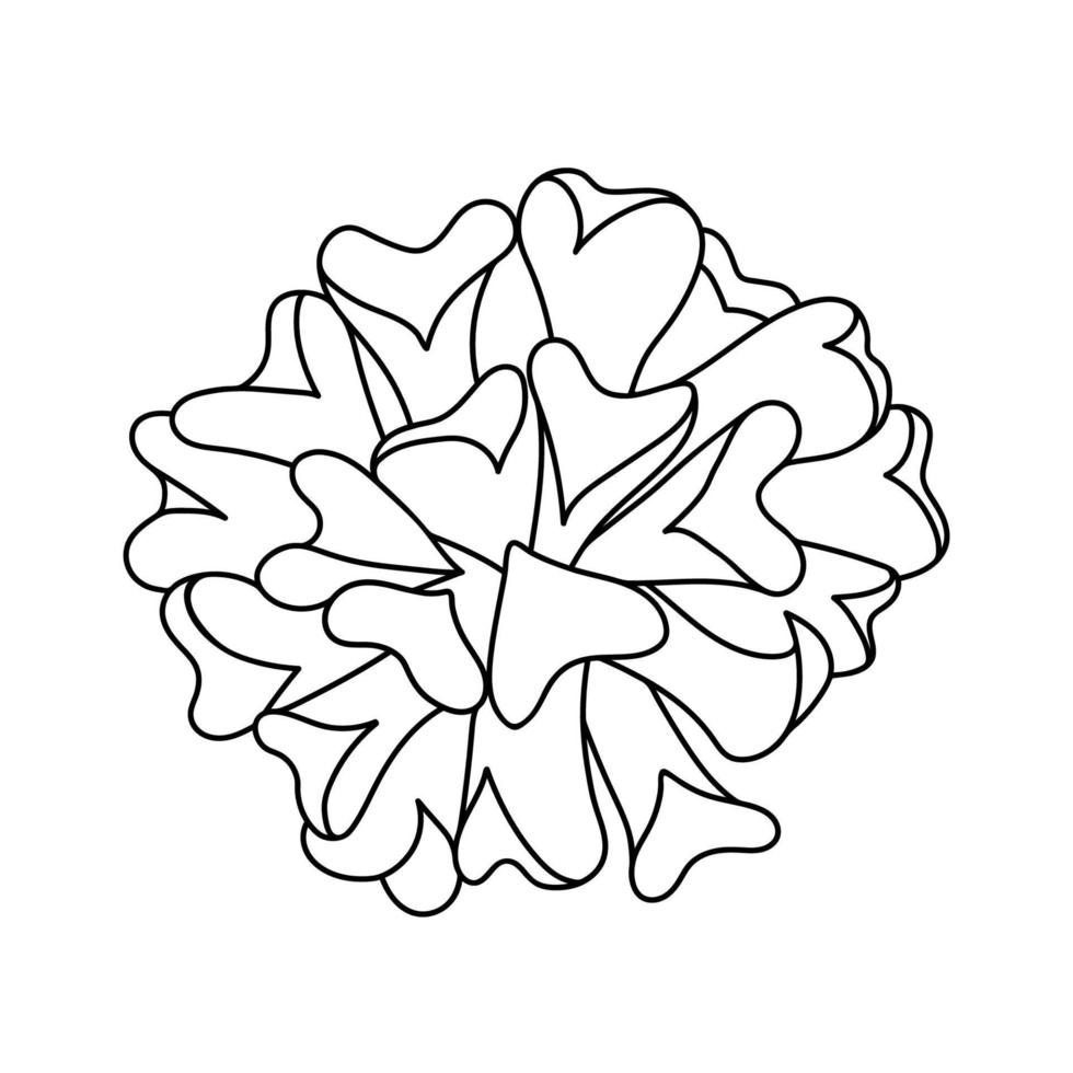 hand getekende schattig sappig in stijl doodle. grafische schets huis bloem kubieke vorst. vectorillustratie, geïsoleerde elementen op een witte achtergrond vector