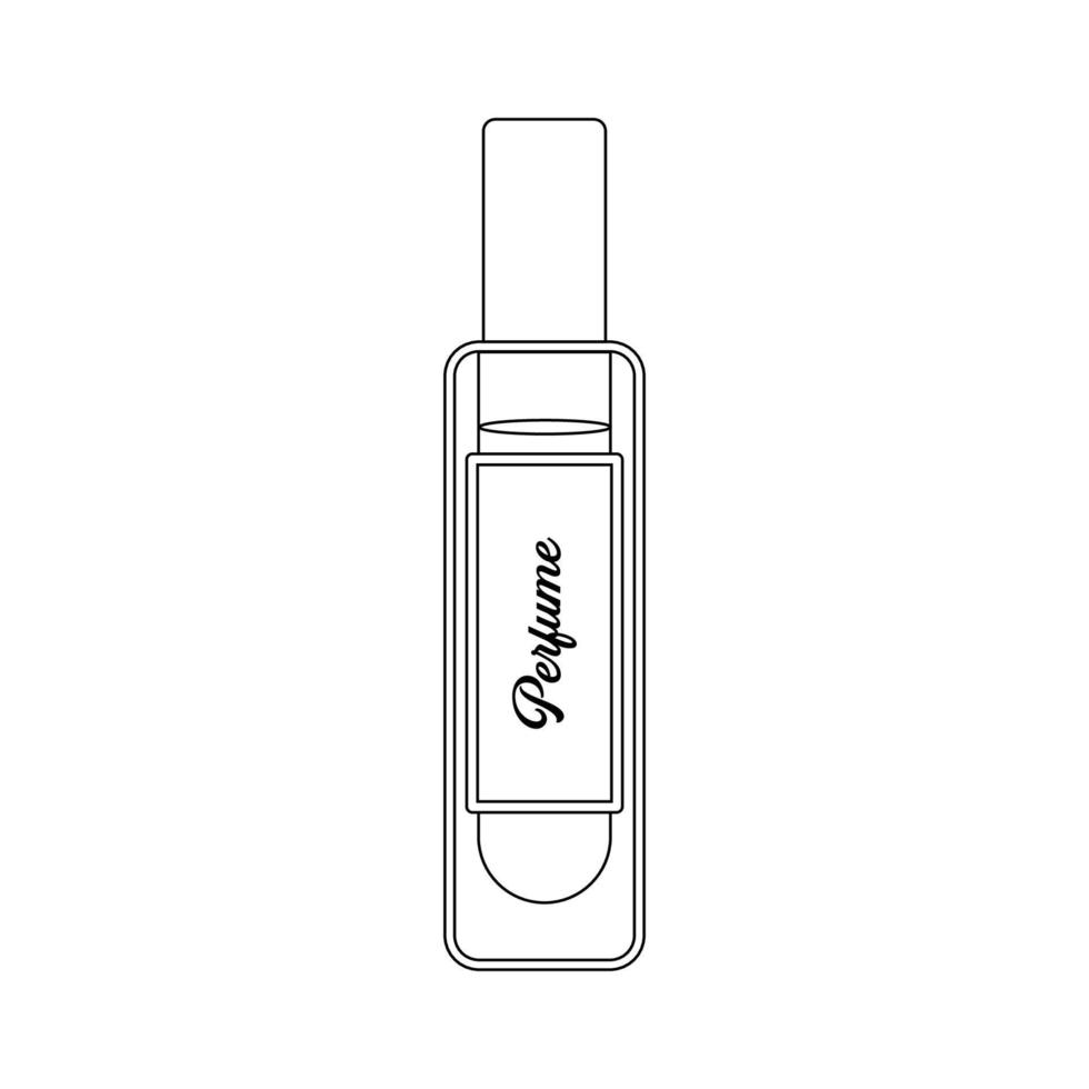 parfum overzicht pictogram illustratie op geïsoleerde witte achtergrond geschikt voor cosmetica, geur, geur icon vector