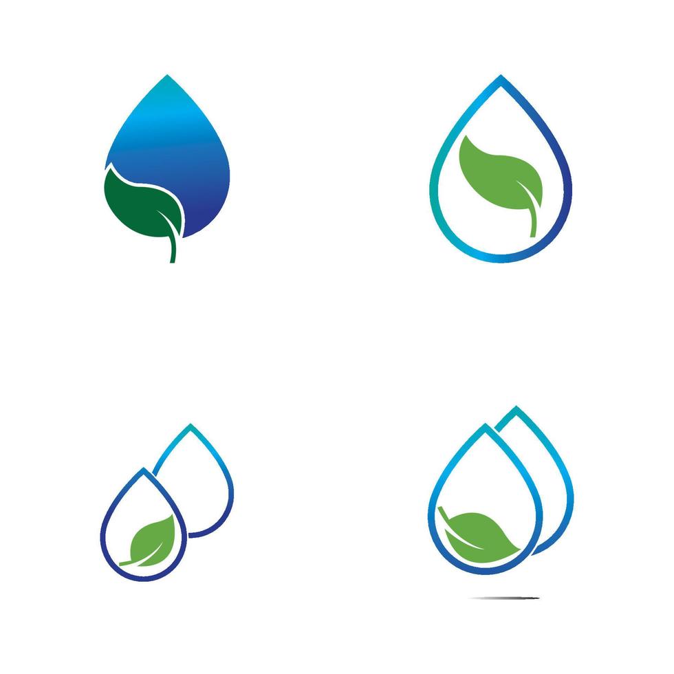 waterdruppel logo sjabloon vector illustratie ontwerp