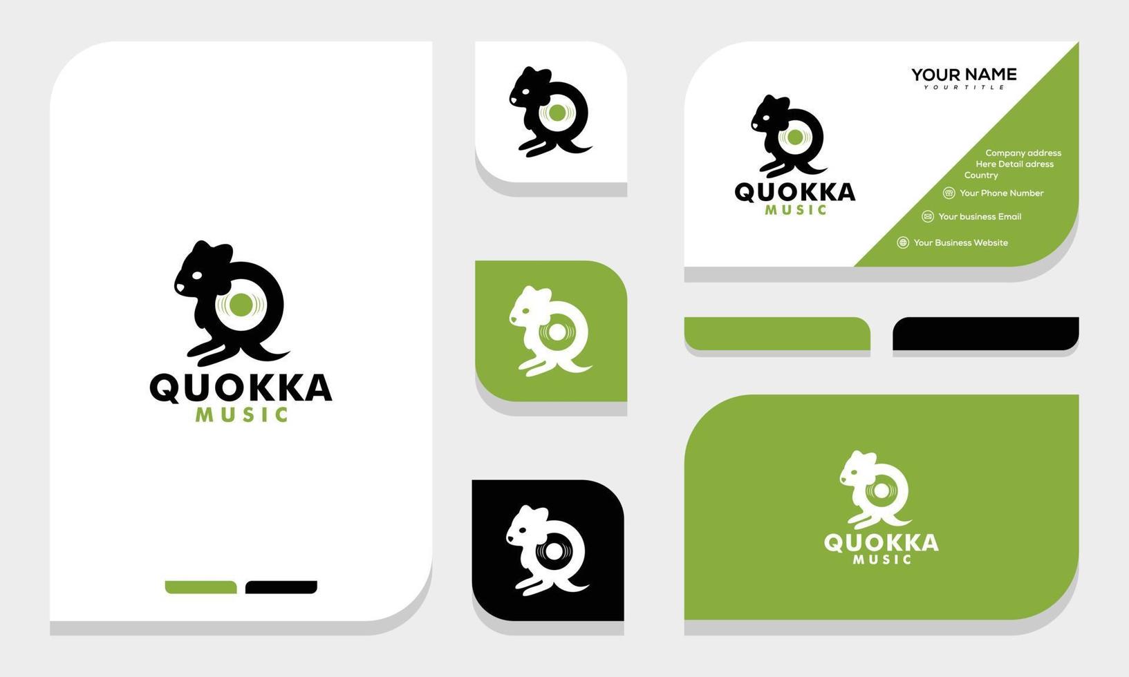 quokka logo ontwerp sjabloon vectorillustratie vector