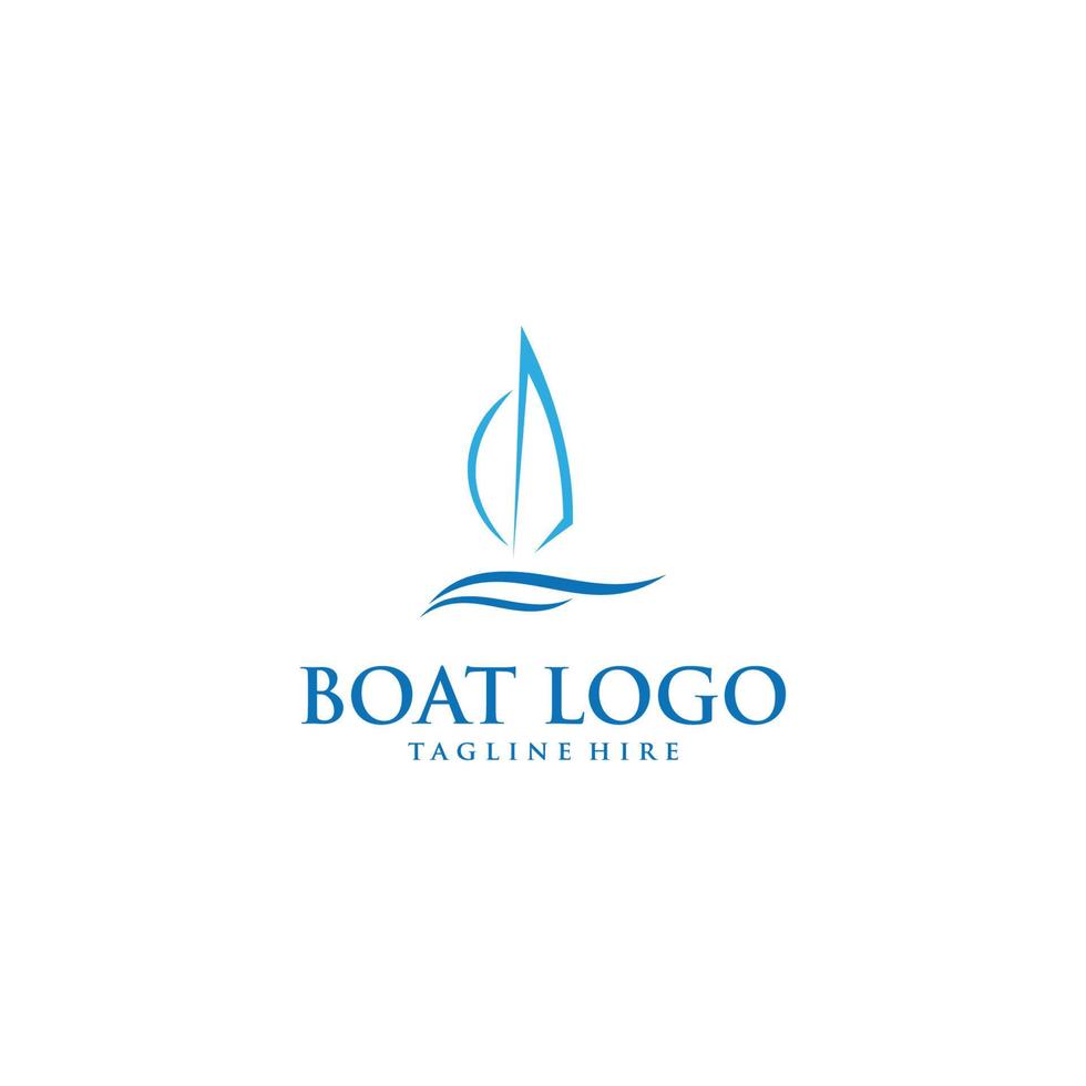 boot logo ontwerp sjabloon vector grafische branding element.