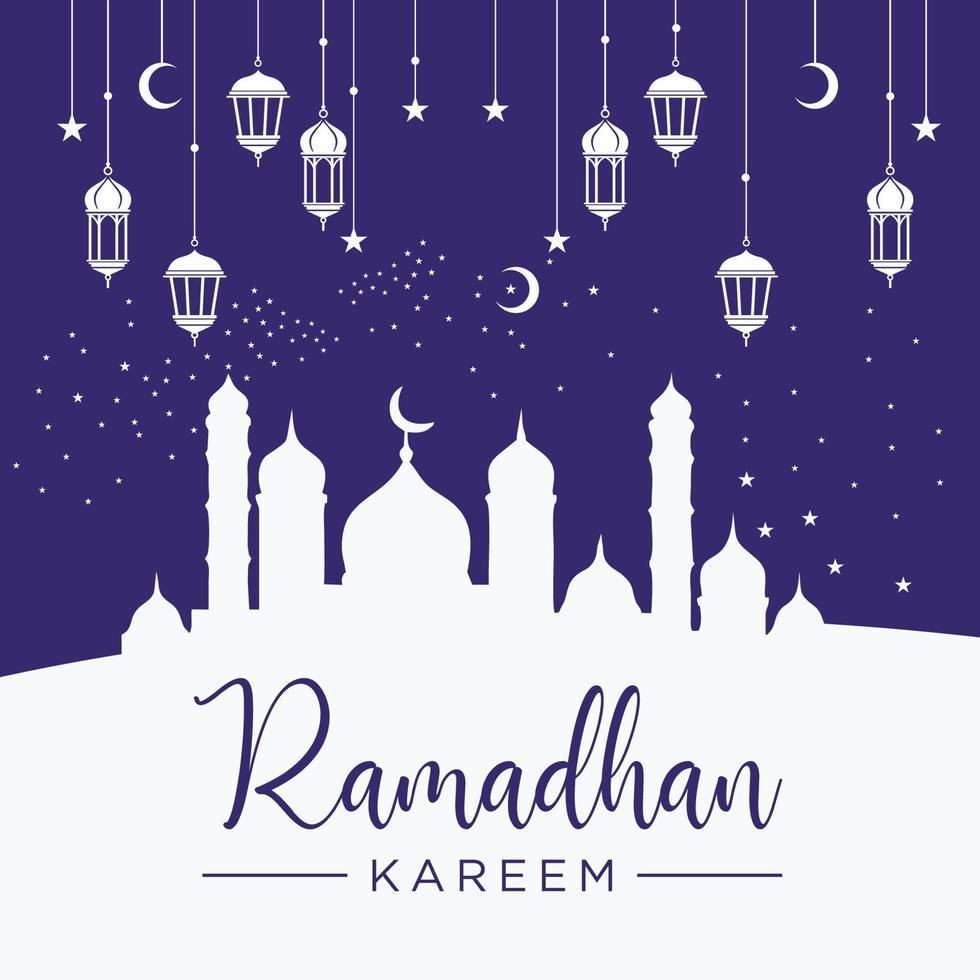 ramadhan kareem achtergrond moskee logo sjabloon vector pictogram symbool illustratie ontwerp