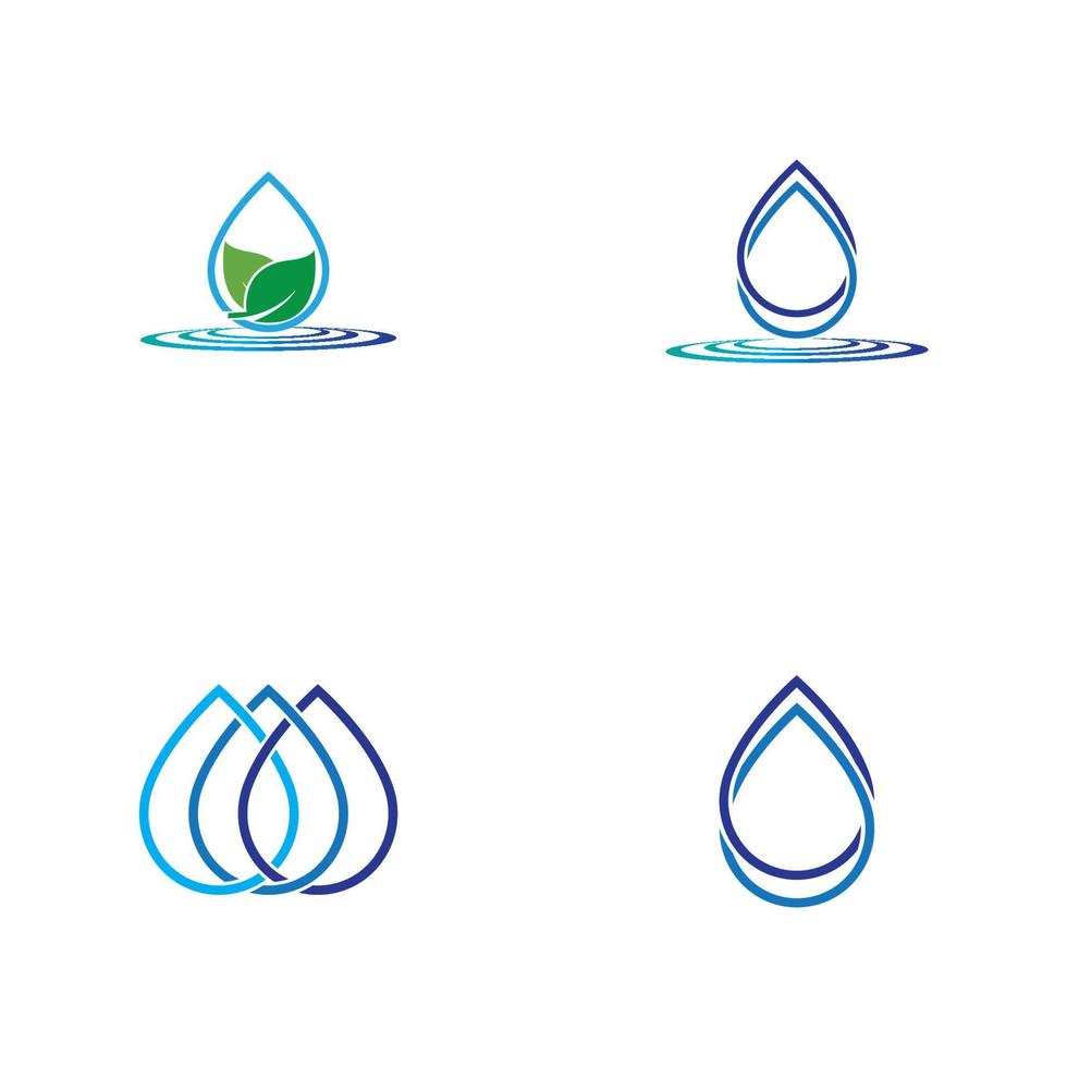 waterdruppel logo sjabloon vector illustratie ontwerp