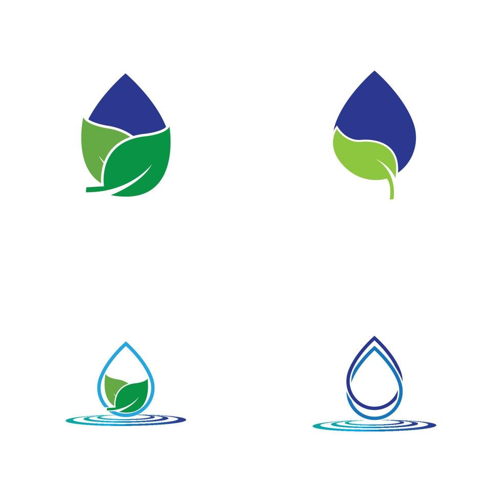 waterdruppel logo sjabloon vector illustratie ontwerp