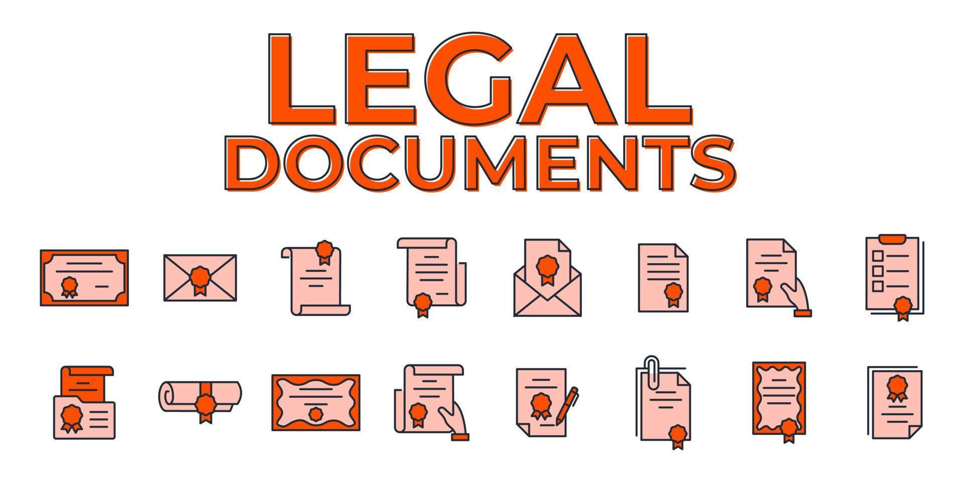juridisch document icoon vector