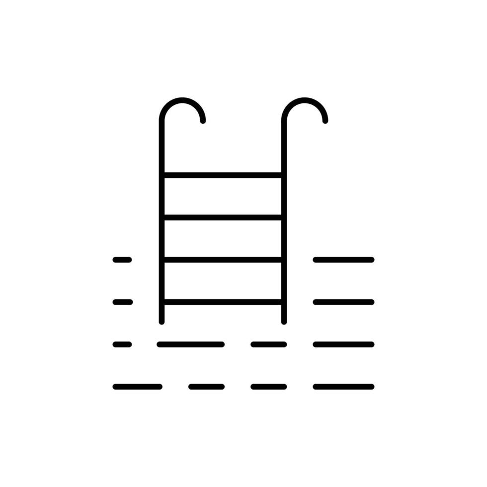 zwembad trap pictogram vector