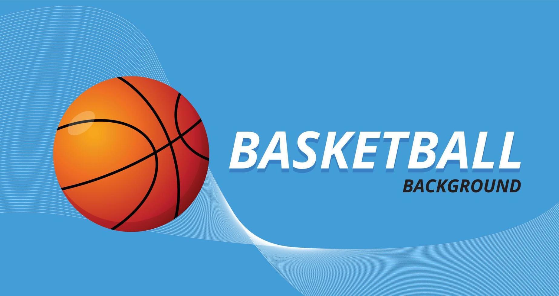 basketbal op achtergrond vector