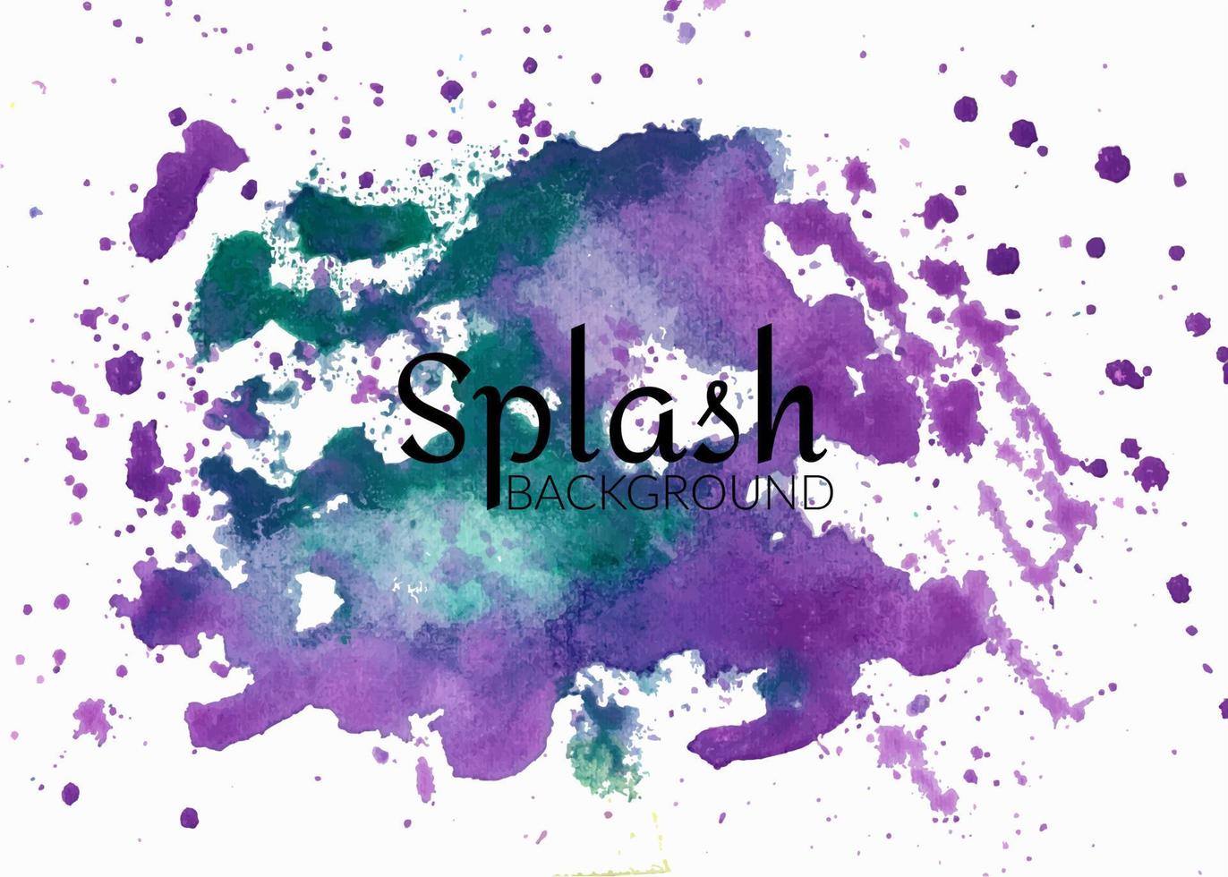 kleurrijke geïsoleerde aquarel splatter vlek, hand getekende aquarel splash vector, veelkleurige aquarel splash vector