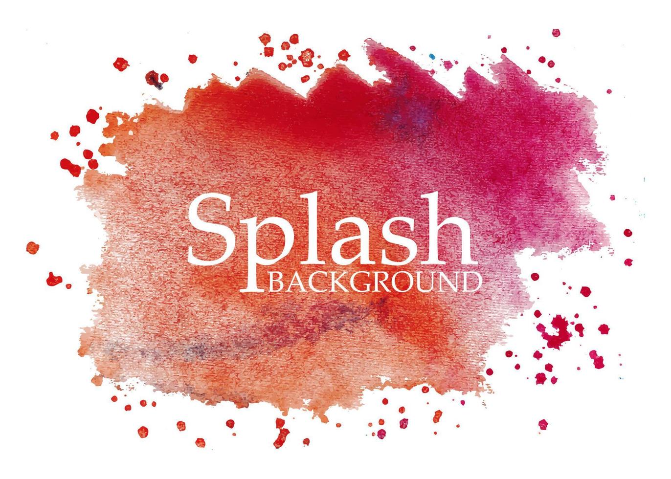 kleurrijke geïsoleerde aquarel splatter vlek, hand getekende aquarel splash vector, veelkleurige aquarel splash vector