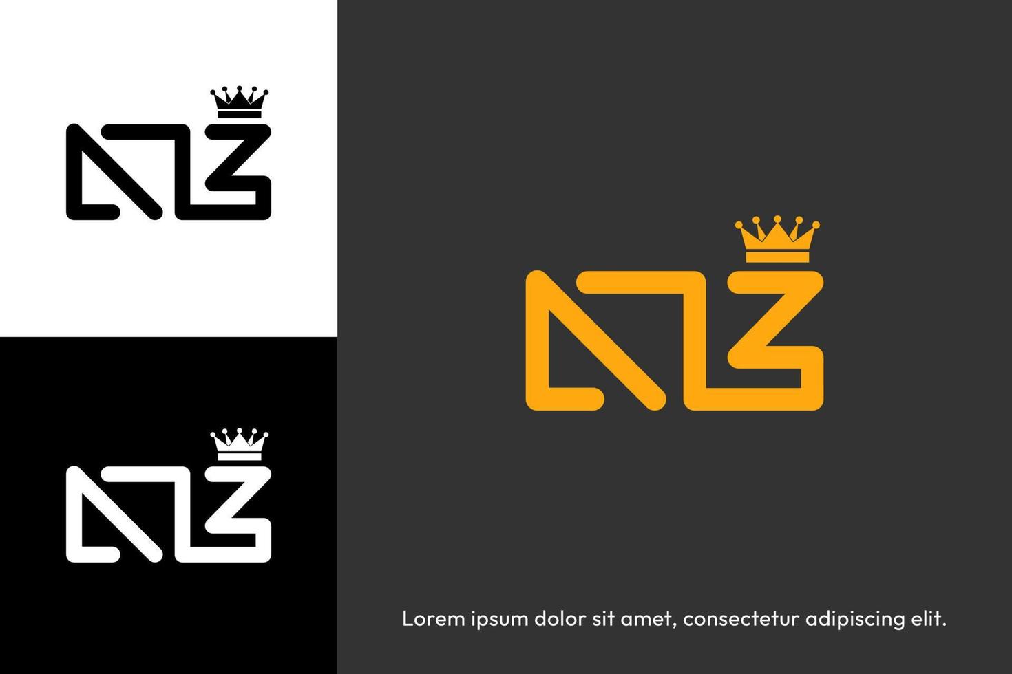 gouden logo met kroonlogo vector