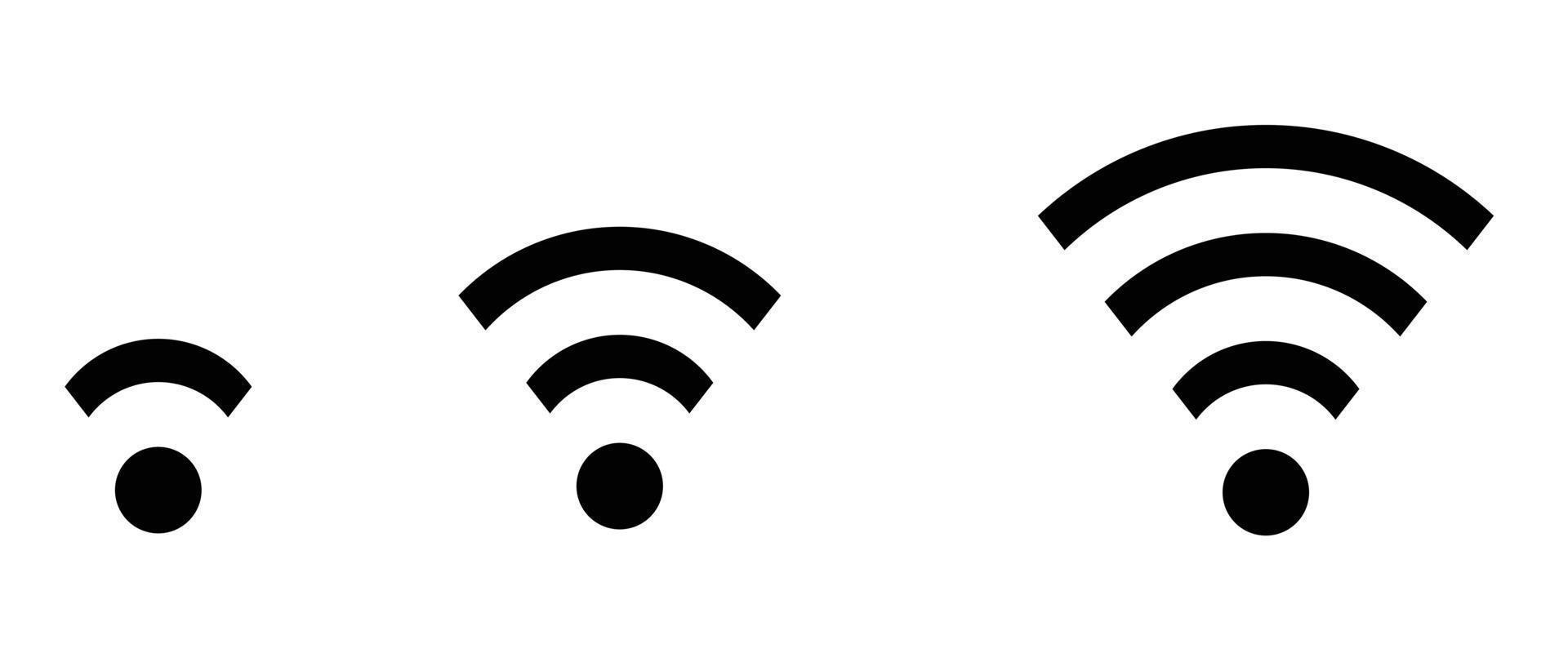 wifi-pictogram. web pictogrammenset. pictogrammen collectie. eenvoudige vectorillustratie. vector