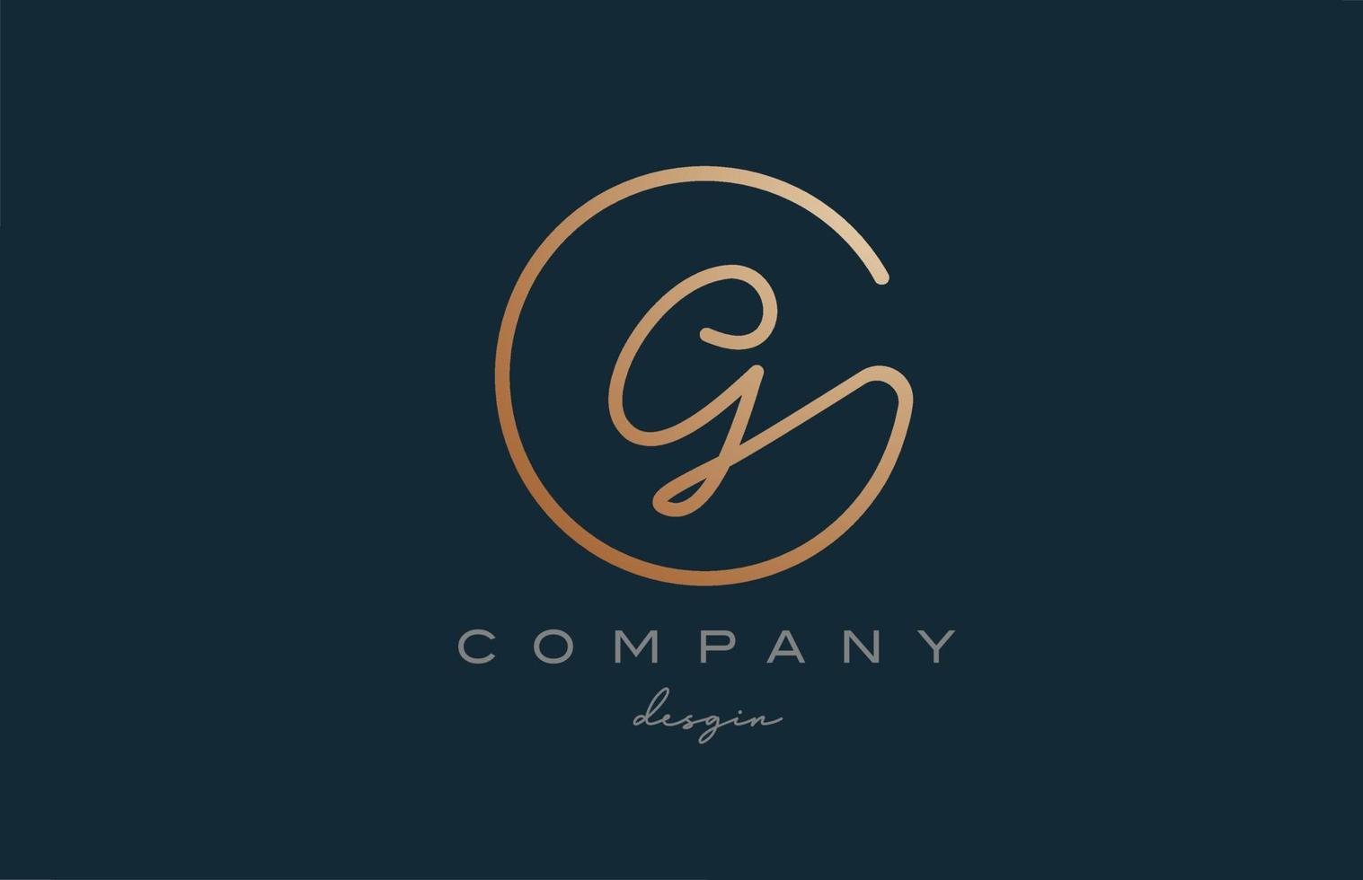 bruin sloot zich aan bij g alfabet letter logo pictogram ontwerp. handgeschreven verbonden creatieve sjabloon voor bedrijf en bedrijf vector