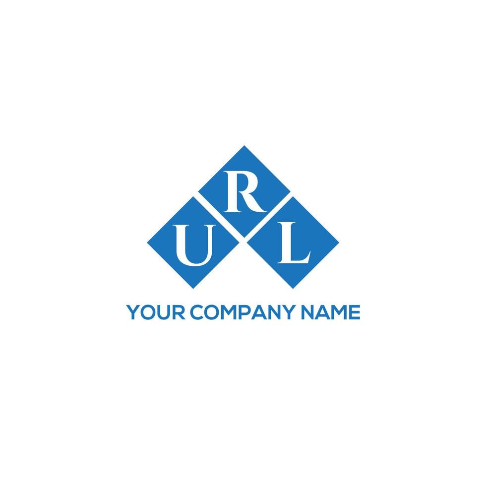 url brief logo ontwerp op witte achtergrond. url creatieve initialen brief logo concept. url brief ontwerp. vector