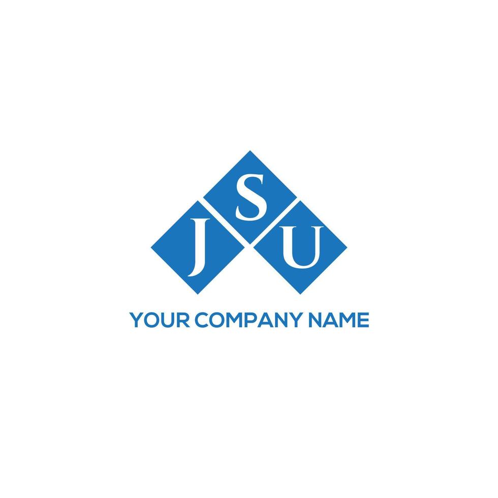 jsu brief logo ontwerp op witte achtergrond. jsu creatieve initialen brief logo concept. jsu brief ontwerp. vector