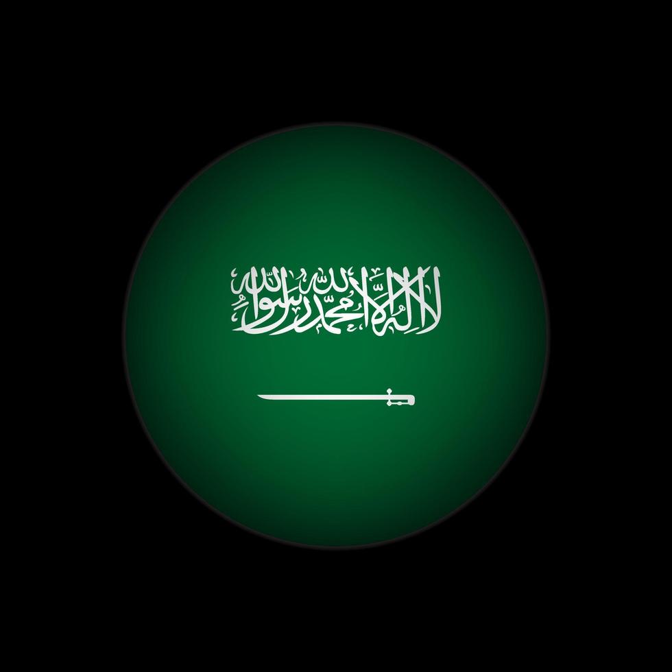 land saoedi-arabië. vlag van saoedi-arabië. vectorillustratie. vector