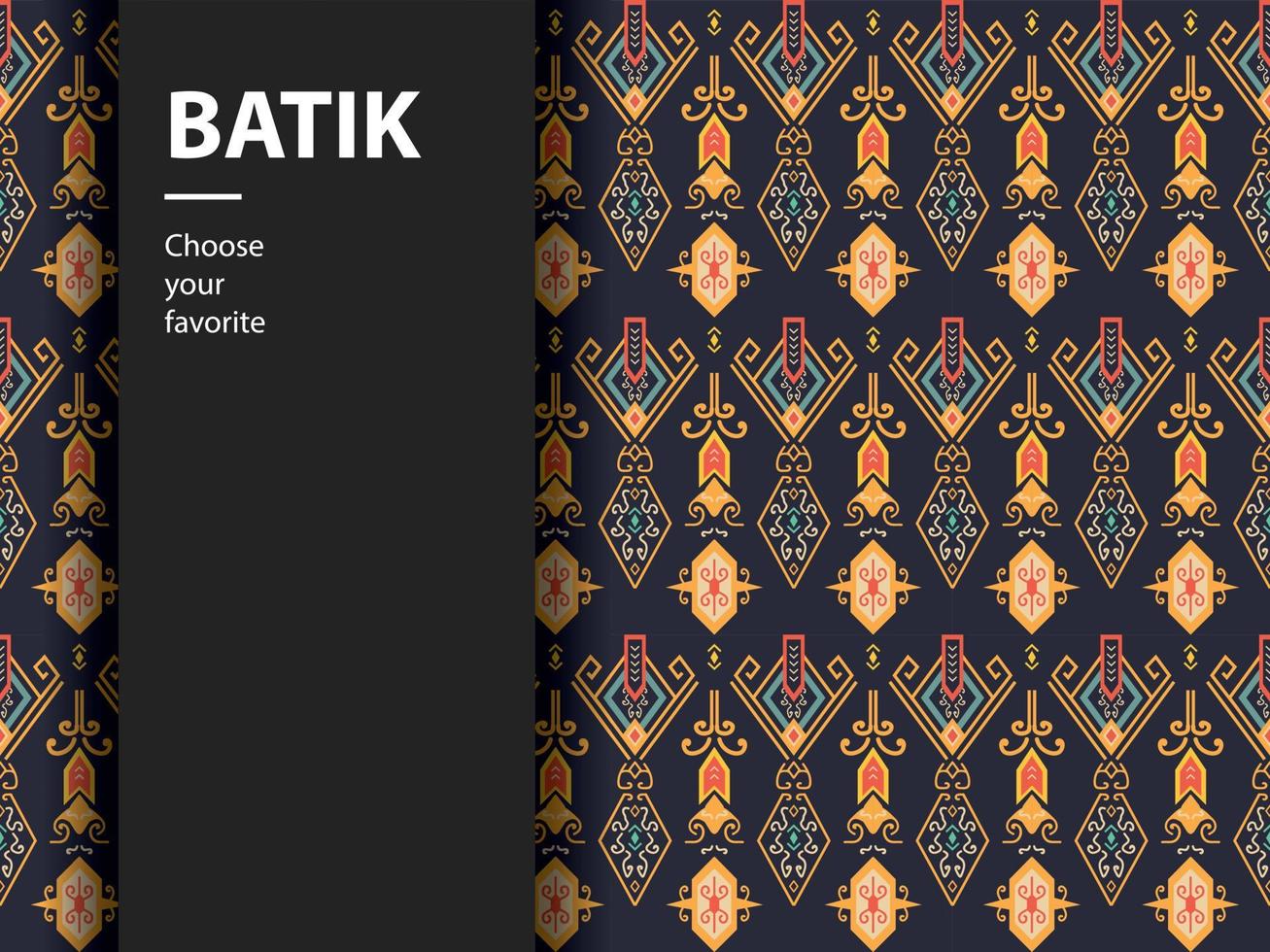 etnische batik vector indonesisch patroon mode naadloos vintage textiel abstract