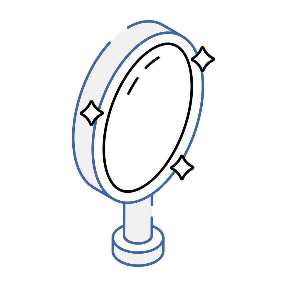 download premium isometrisch pictogram van magische spiegel vector
