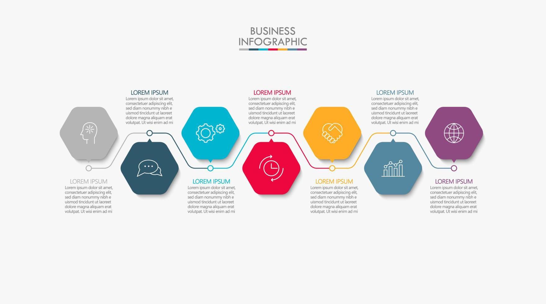 presentatie zakelijke infographic sjabloon vector