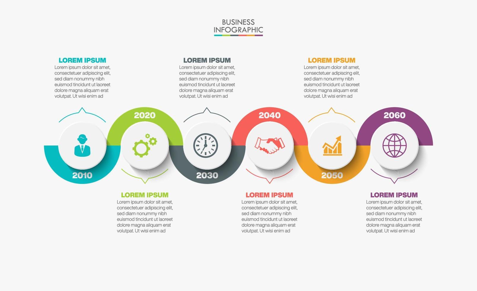 presentatie zakelijke infographic sjabloon vector