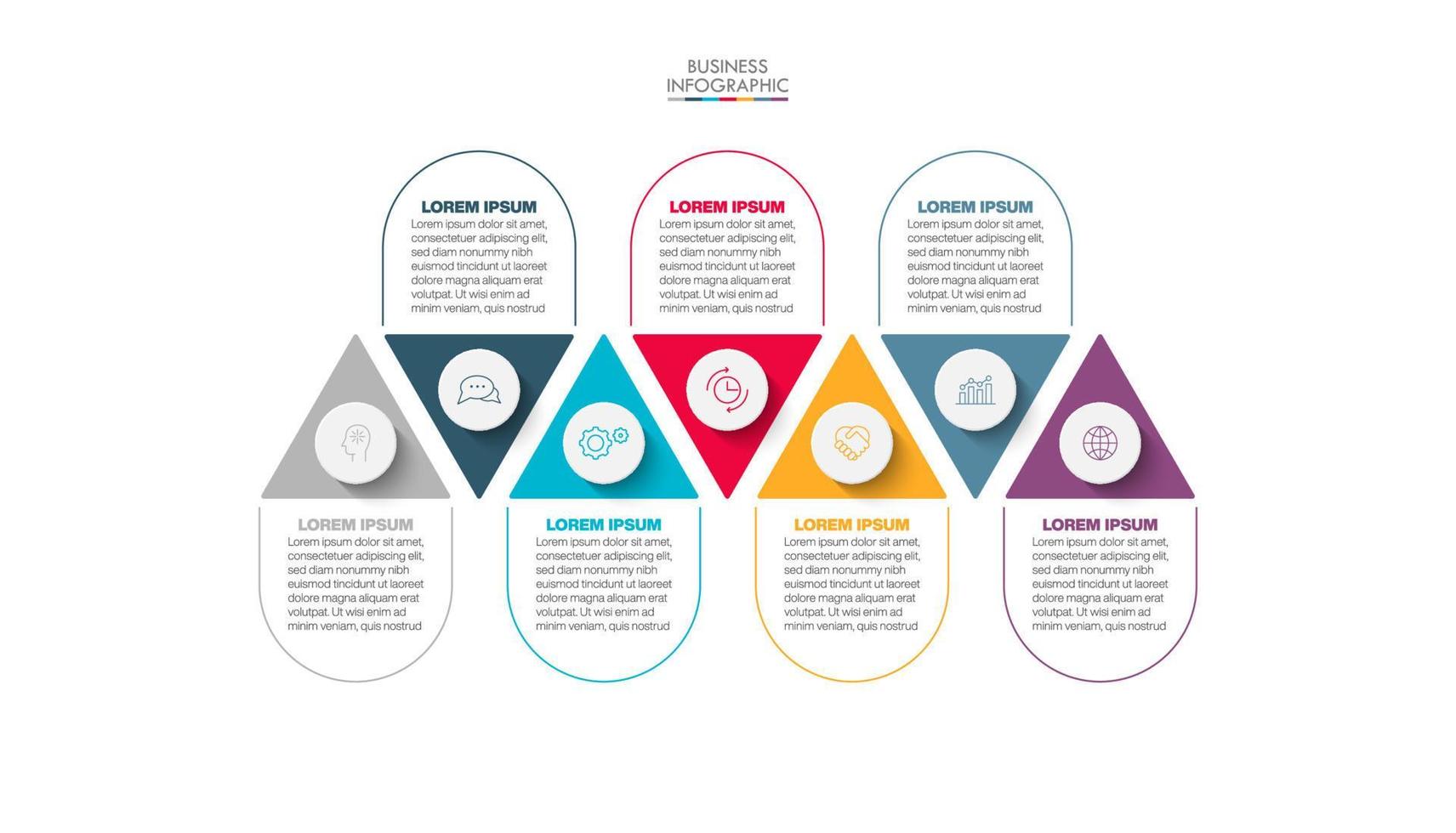 presentatie zakelijke infographic sjabloon vector