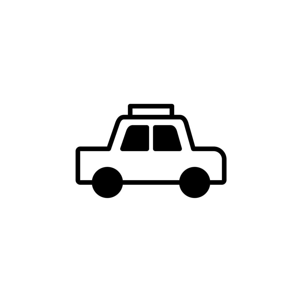 cabine, taxi, reizen, vervoer ononderbroken lijn pictogram vector illustratie logo sjabloon. geschikt voor vele doeleinden.