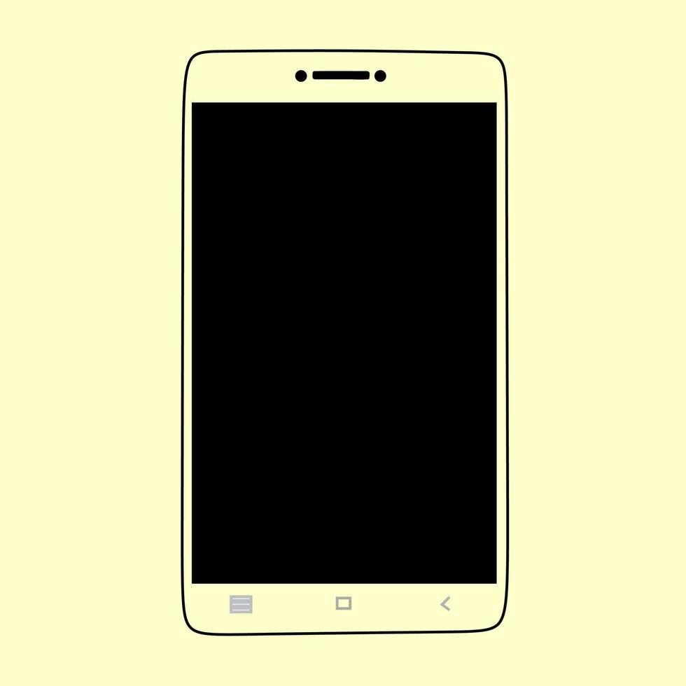 mobiele telefoon ontwerp vooraanzicht, illustratie vector