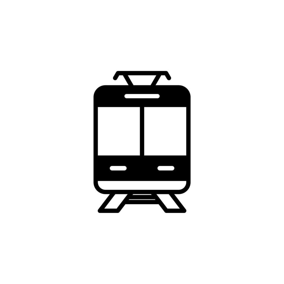 trein, locomotief, vervoer ononderbroken lijn vector illustratie logo pictogrammalplaatje. geschikt voor vele doeleinden.