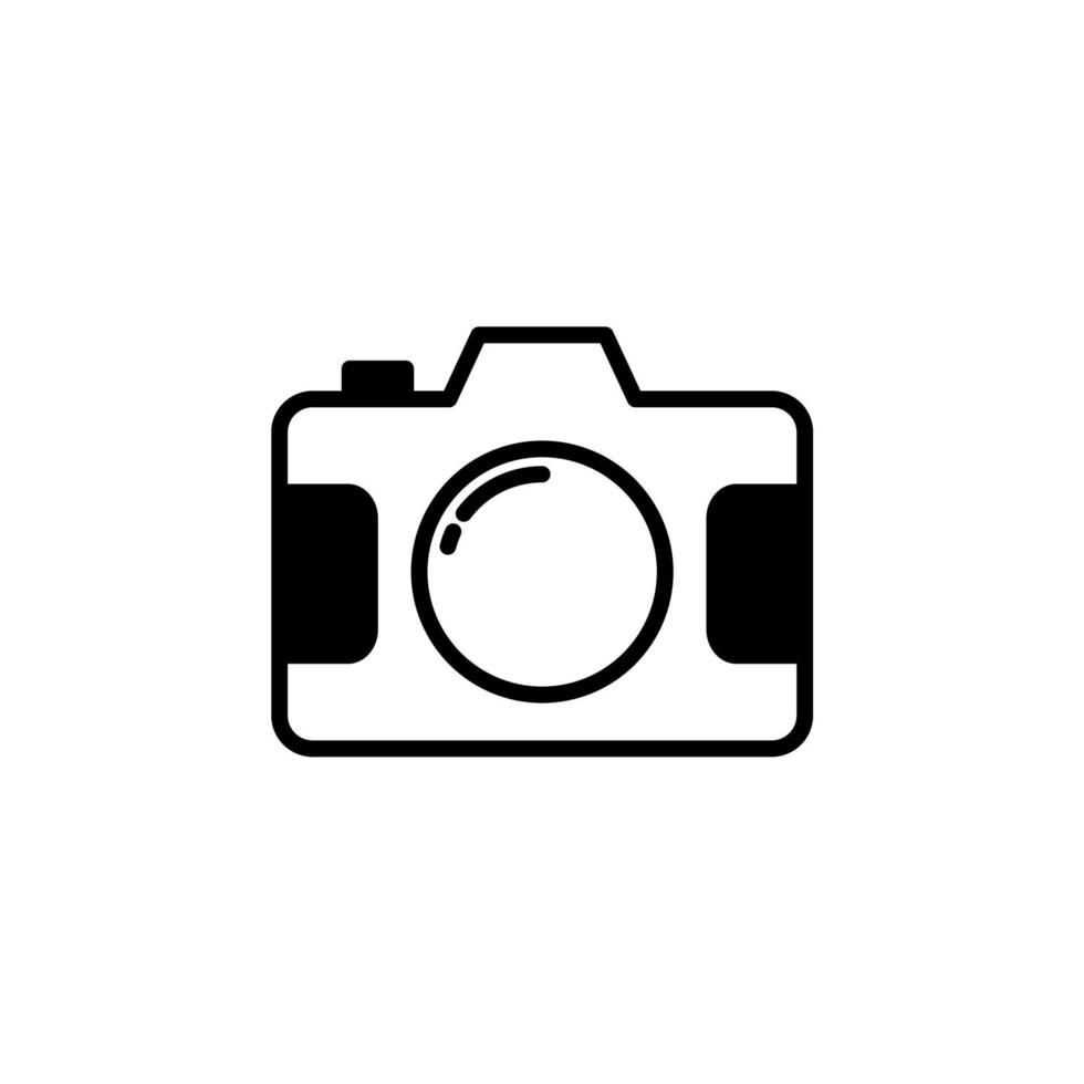 camera, fotografie, digitaal, foto ononderbroken lijn pictogram vector illustratie logo sjabloon. geschikt voor vele doeleinden.