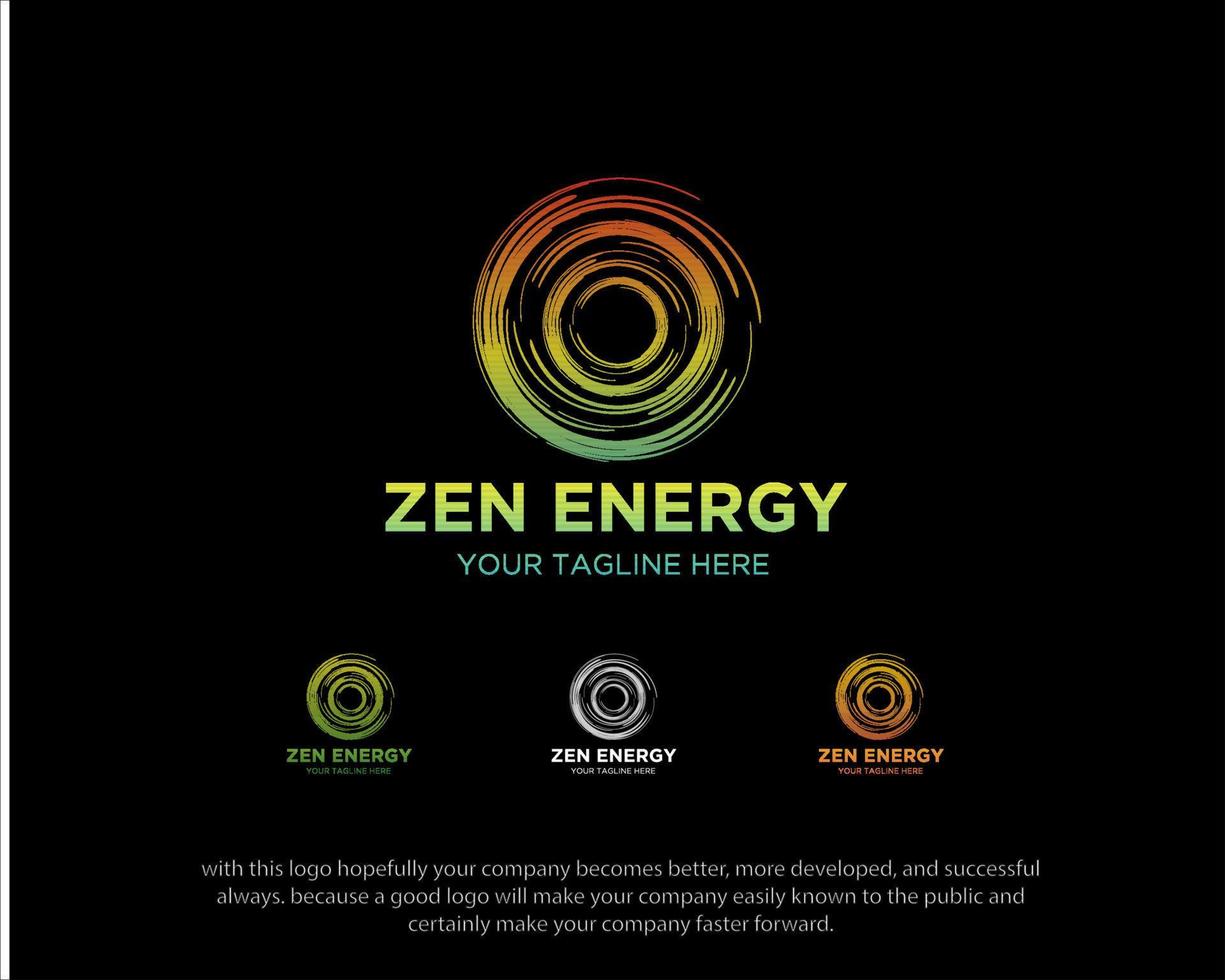 zen energie logo-ontwerpen vector