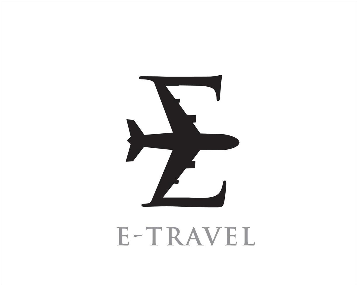 goede reis vliegtuig logo ontwerpen pictogram en symbool minimalistische vector