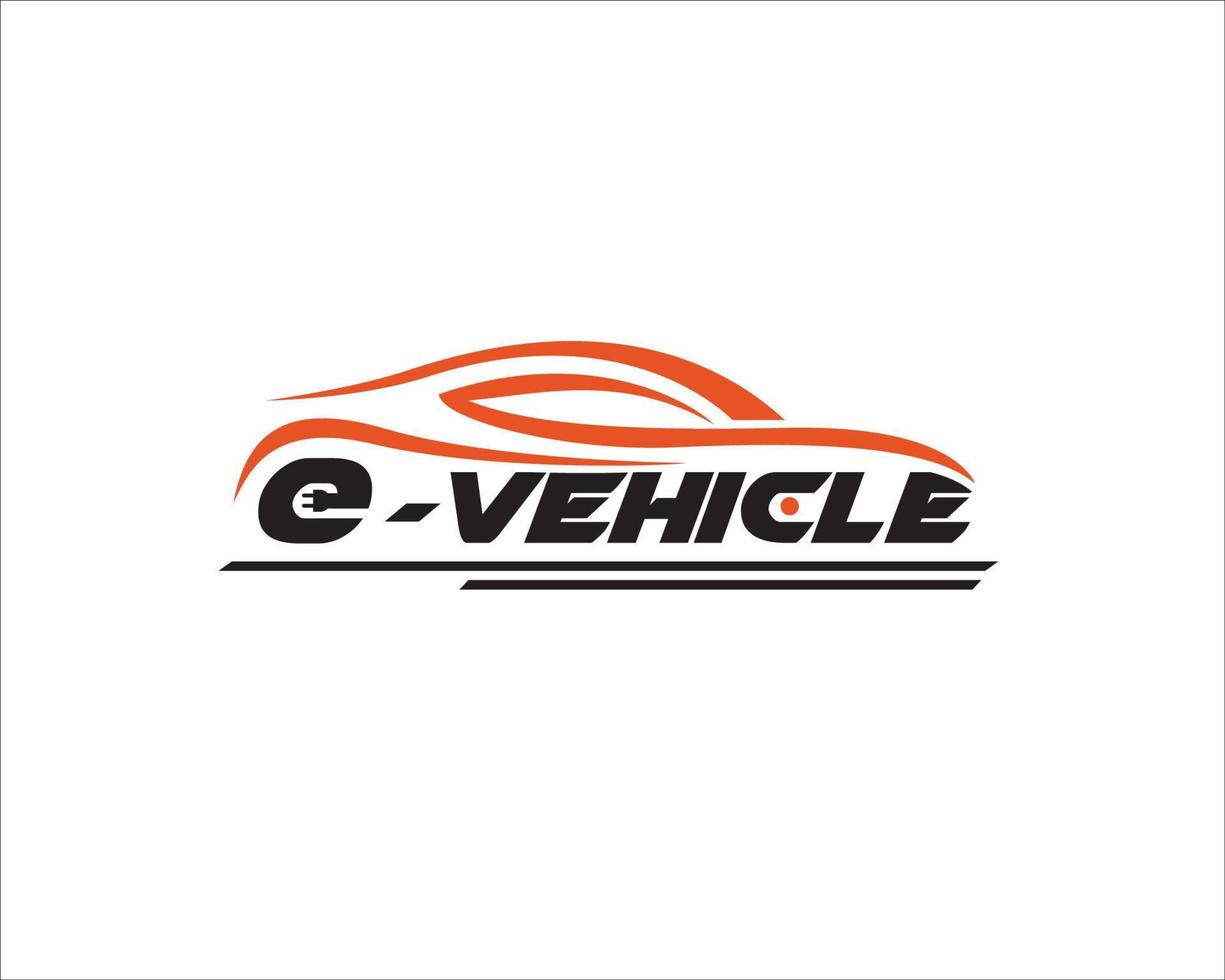 elektrische auto logo ontwerpen vector eenvoudig modern pictogram en symbool