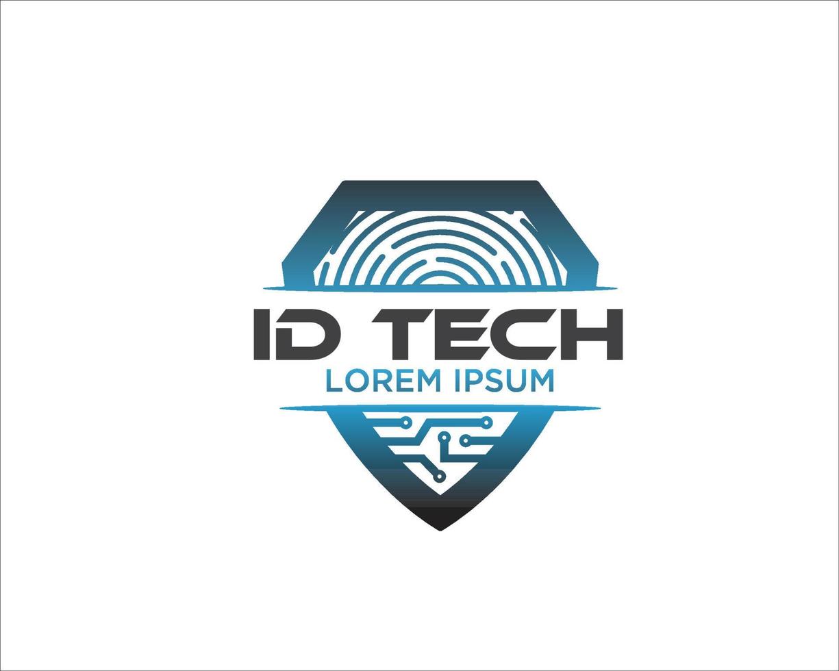 id tech logo-ontwerpen vector eenvoudig modern minimalistisch tot pictogram en symbool