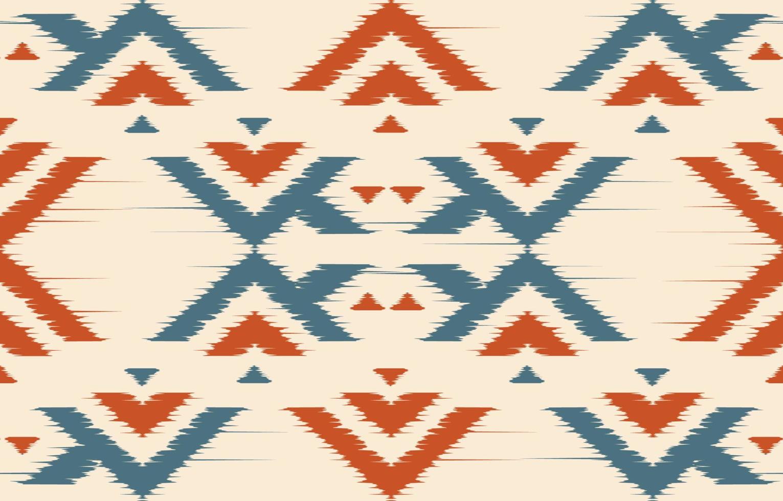 etnische abstracte ikat kunst. naadloos patroon in tribal, volksborduurwerk en Mexicaanse stijl. Azteekse geometrische kunst ornament print.design voor tapijt, behang, kleding, inwikkeling, stof, hoes, textiel vector