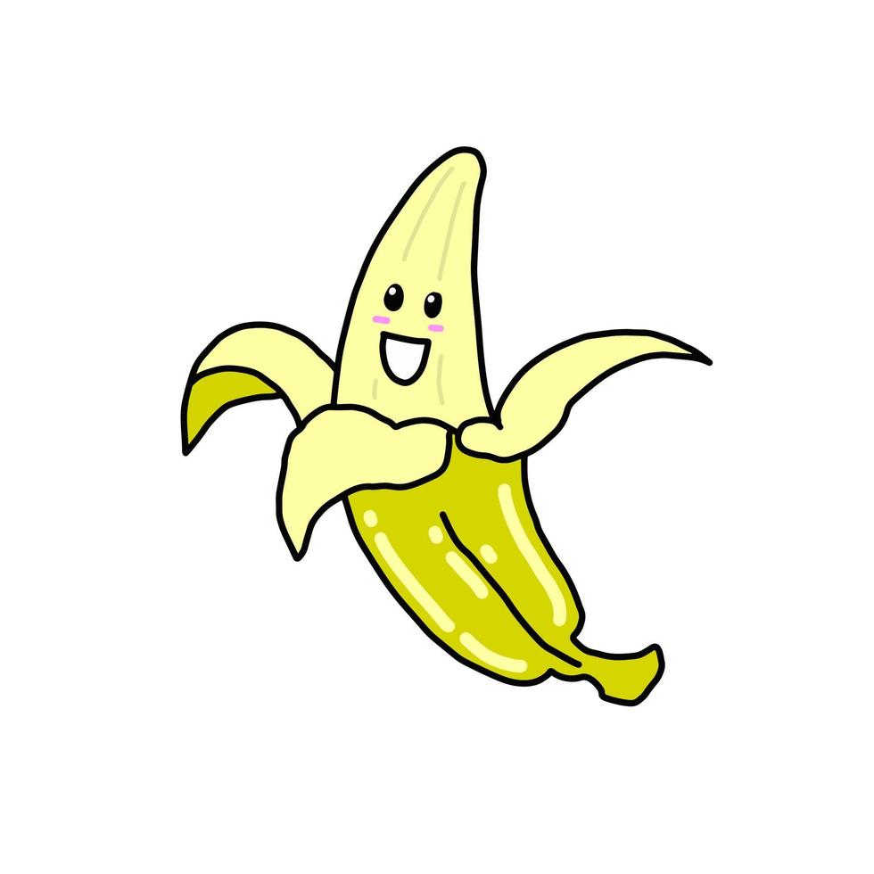 vector banaan schattig karakter