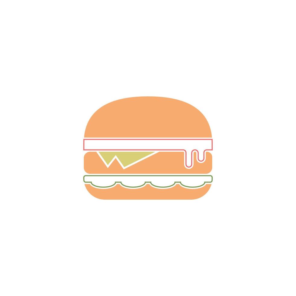 hamburger pictogram illustratie ontwerp sjabloon vector