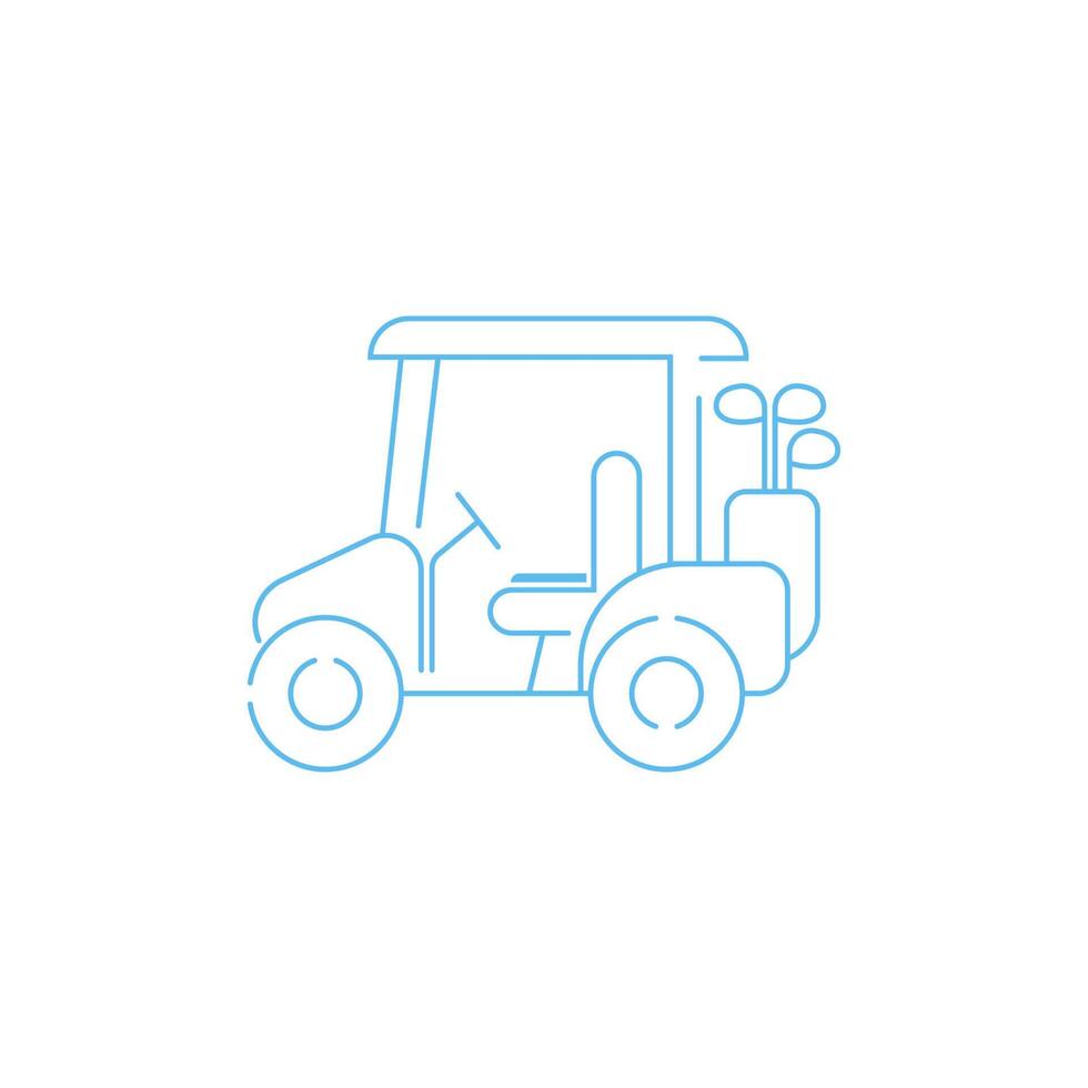 golfkar pictogram ontwerp concept illustratie vector